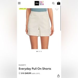 Faherty Brand Every Day Short Size Small